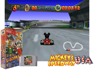Mickey no Racing Challenge USA (Japan) Cover